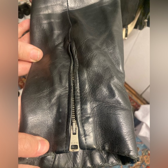 Gucci leather jacket by Tom Ford motorcycle collection - Picture 5 of 16